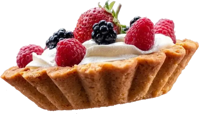 Berry tart from the Kali Cafe pastry studio