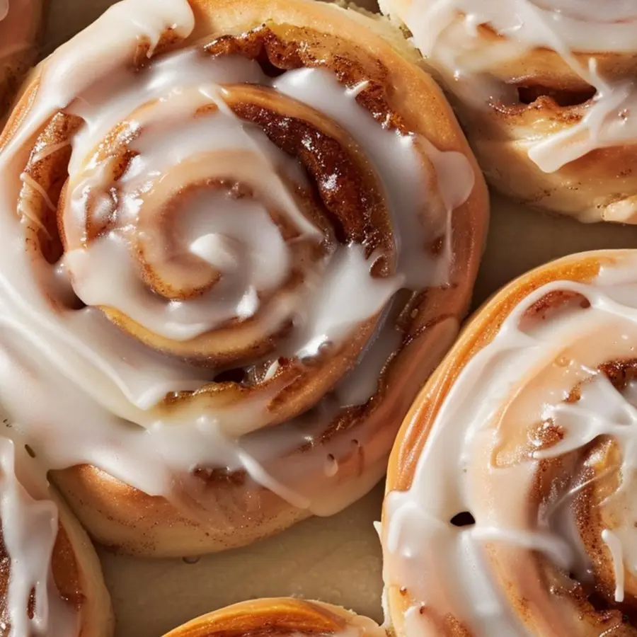 Fresh cinnamon rolls baked in-house at Kali Cafe Bloomington